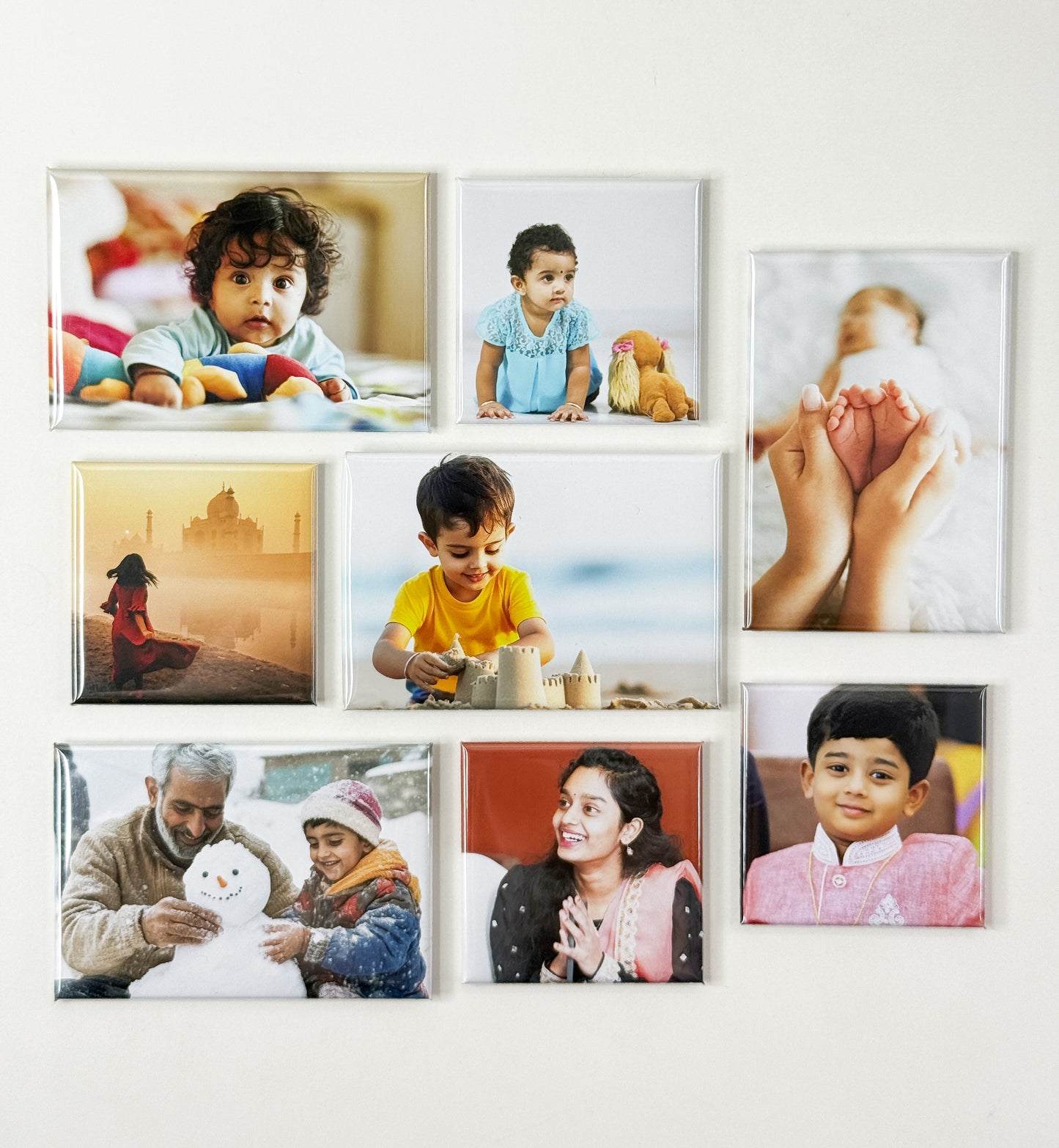 Custom Mixed Photo Magnets - Square and Rectangle