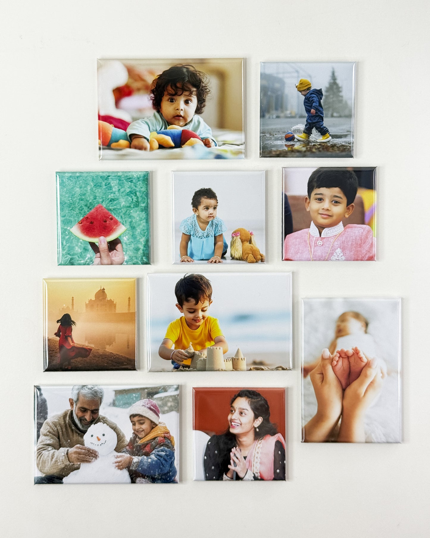Custom Mixed Photo Magnets - Square and Rectangle