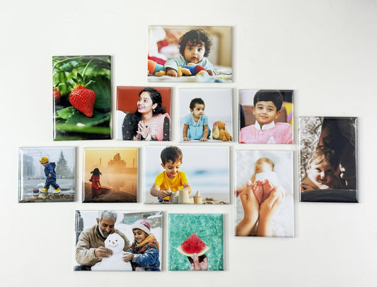 Custom Mixed Photo Magnets - Square and Rectangle